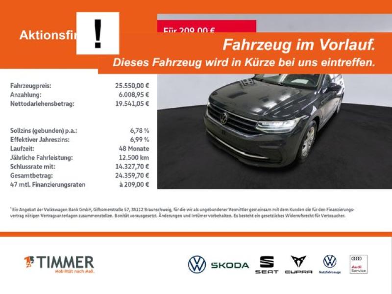 VW  Tiguan 2.0 TDI DSG LIFE +AHK +LED +ACC +NAVI +SH, Uranograu