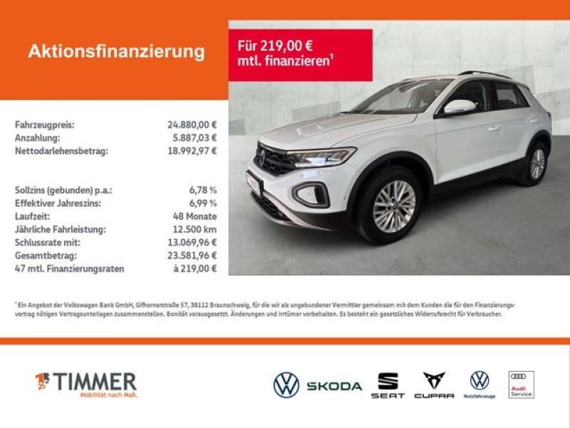 VW  T-Roc 2.0 TDI DSG LIFE +LED +ACC +VIRTUAL +NAVI, Pure White