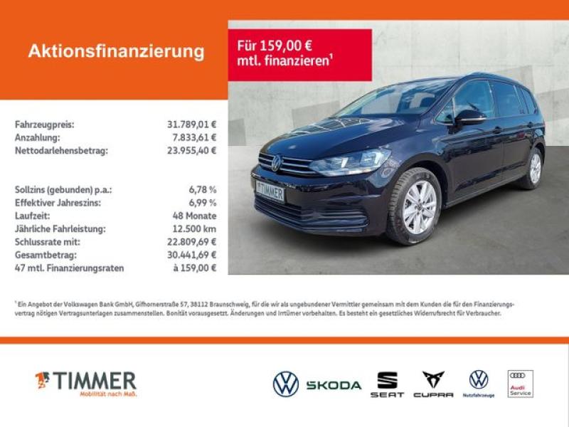 VW  Touran 1.5 TSI DSG COMFORTLINE +7-SITZER+AHK+VIR, Deep Black Perleffekt