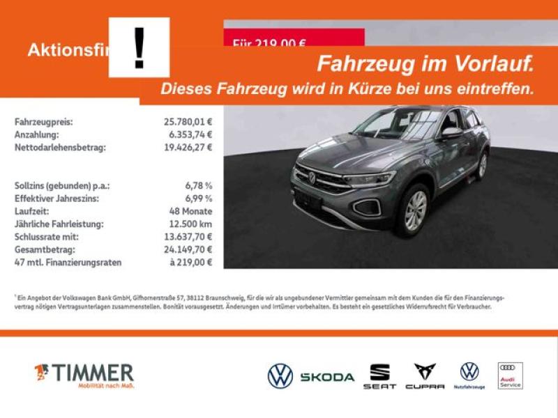 VW  T-Roc 1.5 TSI DSG STYLE +LED +ACC +VIRTUAL +NAVI, Indiumgrau Metallic