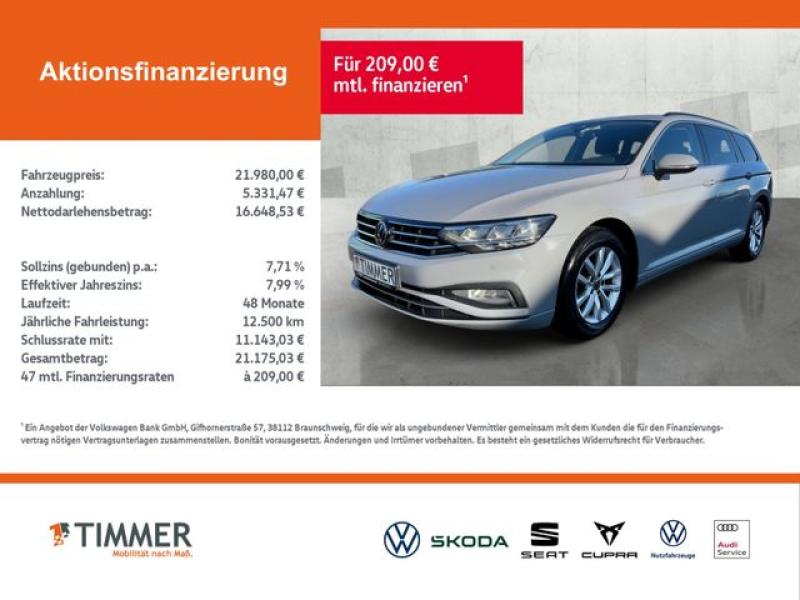 VW  Passat Variant 2.0 TDI DSG BUSINESS +LED +ACC +R, Mondsteingrau