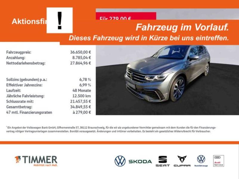 VW  Tiguan Allspace 2.0 TDI DSG 4M R-LINE 7-SITZE +A, Platinum Grey Metallic