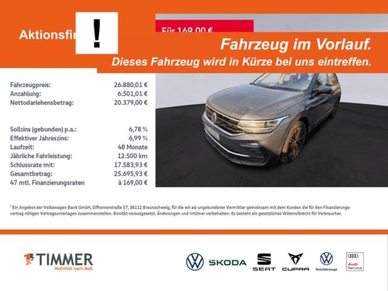 VW  Tiguan 2.0 TDI DSG ACTIVE +AHK +LED +ACC +RKAM +, Delfingrau Metallic
