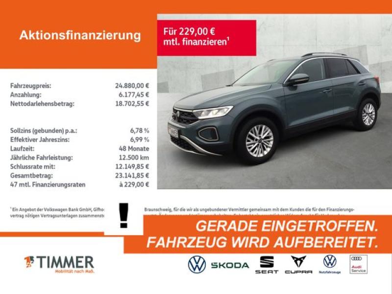 VW  T-Roc 1.5 TSI DSG LIFE +AHK +LED +ACC +VIRTUAL +, Petroleum Blue Metallic