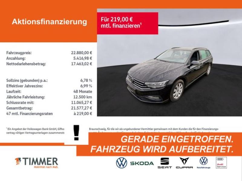 VW  Passat Variant 2.0 TDI DSG +LED +ACC +RKAM +NAVI, Deep Black Perleffekt