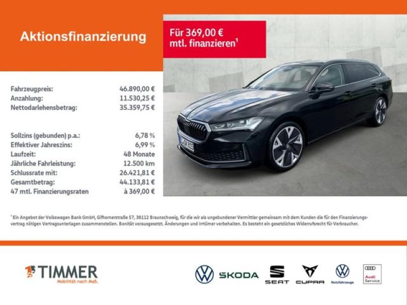 SKODA  Superb Combi 2.0 TDI DSG Selection, schwarz metallic