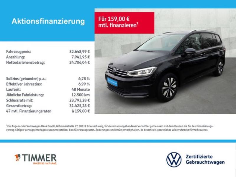VW  Touran 1.5 TSI DSG GOAL 7-SITZE +AHK +IQ.LIGHT +, Grenadillschwarz Metallic