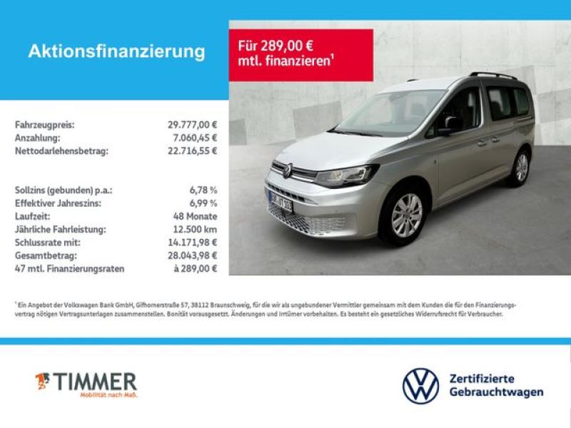 VW  Caddy 2.0 TDI LIFE*APP-CON*RKAM*ALL-SEASON*DIG.C, Reflexsilber Metallic