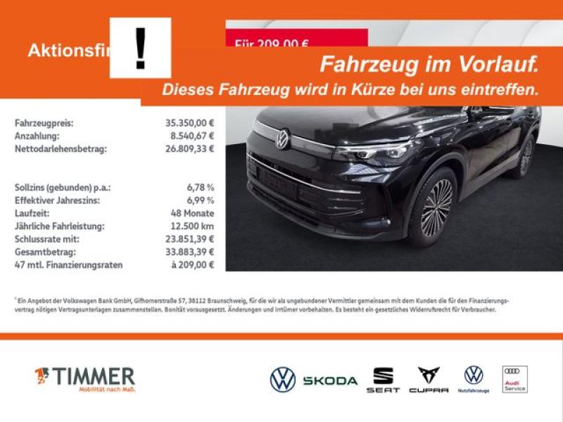 VW  Tiguan 1.5 eTSI DSG GOAL +AHK +IQ.LIGHT +ACC +36, Grenadillschwarz Metallic