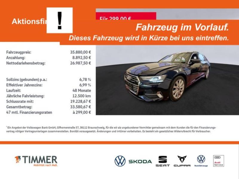 AUDI  A6 Avant 45 TFSI SPORT +PANO +MEMORY +RKAM +SOUN, Firmamentblau Metallic