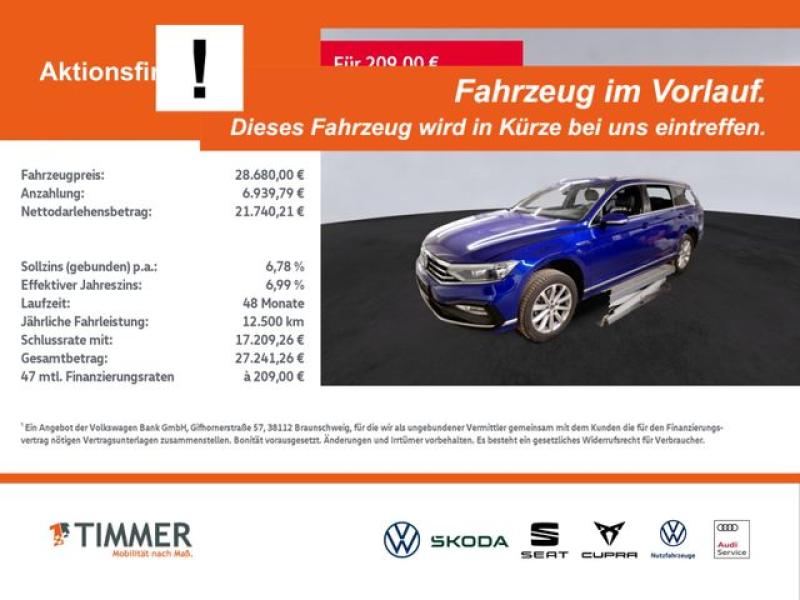 VW  Passat Variant 2.0 TDI DSG R-LINE +IQ.LIGHT +AHK, Lapiz Blue Metallic