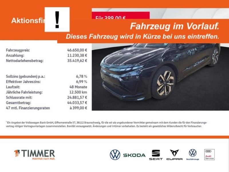 SKODA  Enyaq 85 SPORTLINE +WÄPU +AHK +CANTON +360° +MAT, Black Magic Perleffekt