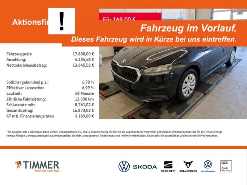 SKODA  Fabia 1.0 TSI DSG +LED +APP-CONN +SHZ +DAB +, Black Magic Perleffekt