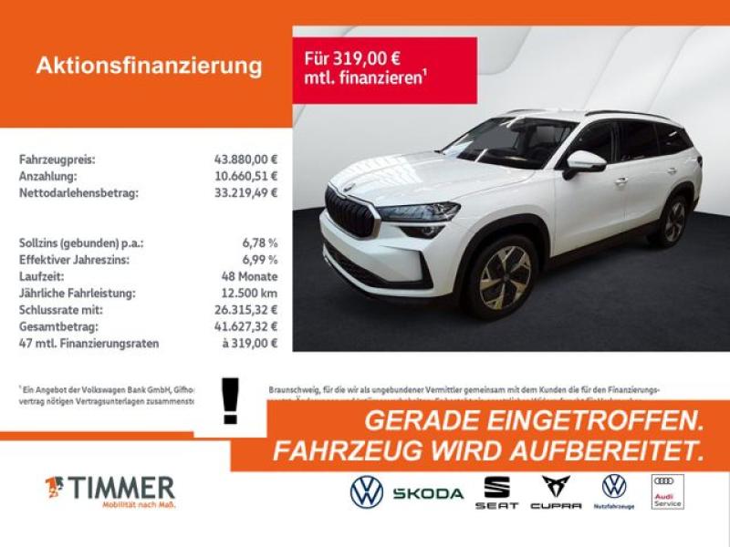 SKODA  Kodiaq 2.0 TSI DSG 4x4 SELECTION +MATRIX +AHK +R, Moon-Weiß Perleffekt