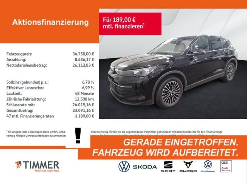 VW  Tiguan 1.5 eTSI DSG GOAL +AHK +IQ.LIGHT +ACC +36, Grenadillschwarz Metallic