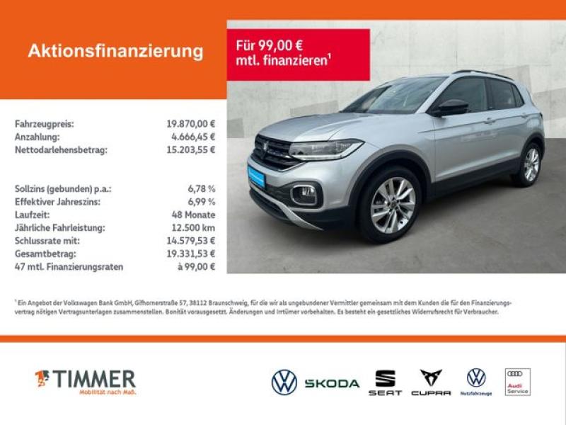 VW  T-Cross 1.0 TSI MOVE *IQ.DRIVE*KAMERA*PLUS-PAKET, Reflexsilber Metallic