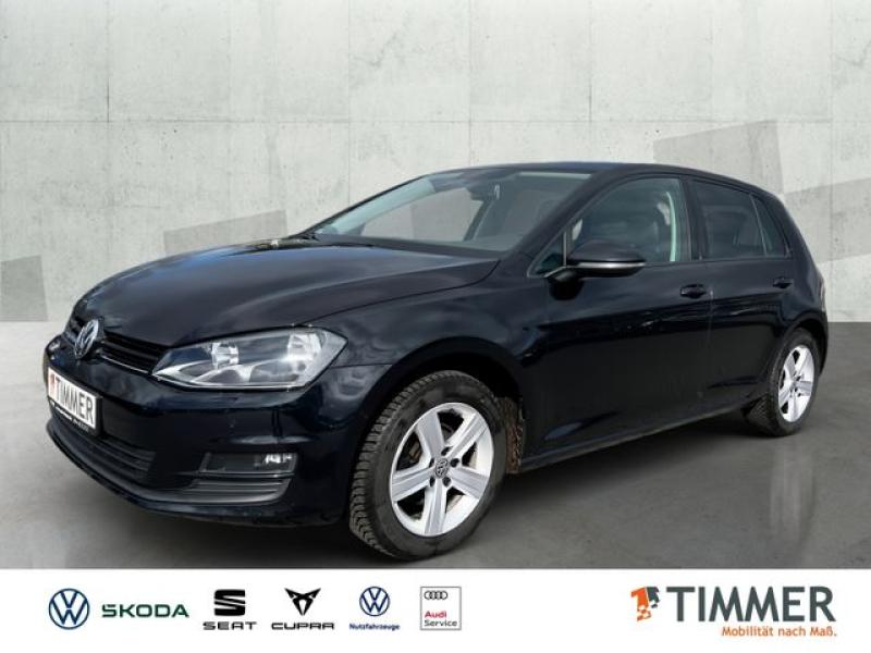 VW  Golf VII 1.6 TDI Comfortline*NAVI*AHK*RFK*SHZ*TE, Deep Black Perleffekt