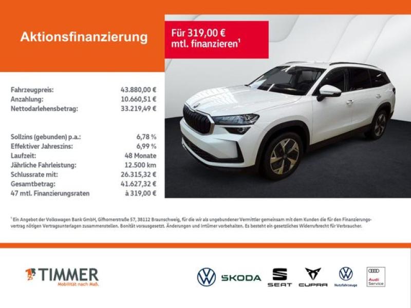 SKODA  Kodiaq 2.0 TSI DSG 4x4 SELECTION +MATRIX +AHK +R, Moon-Weiß Perleffekt
