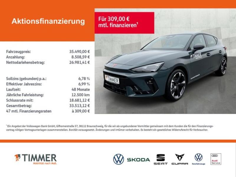 CUPRA  Leon 2.0TDI 110kW (150PS)*DSG*RFK*Travel-Ass.*AC, Fjord Blau