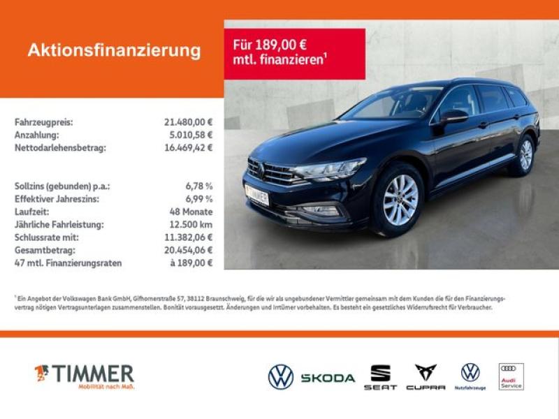 VW  Passat Variant 2.0 TDI DSG BUSINESS +AHK +LED +A, Deep Black Perleffekt