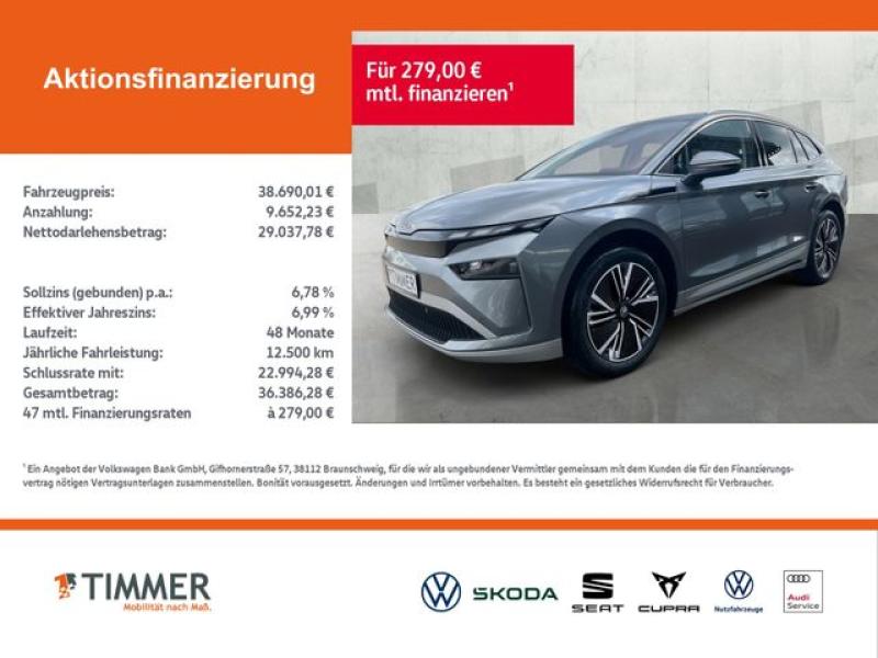 SKODA  Enyaq 60 Loft (204PS) *DSG*AHK*NAVI*LED*ACC*SHZ*, Graphite-Grau Metallic