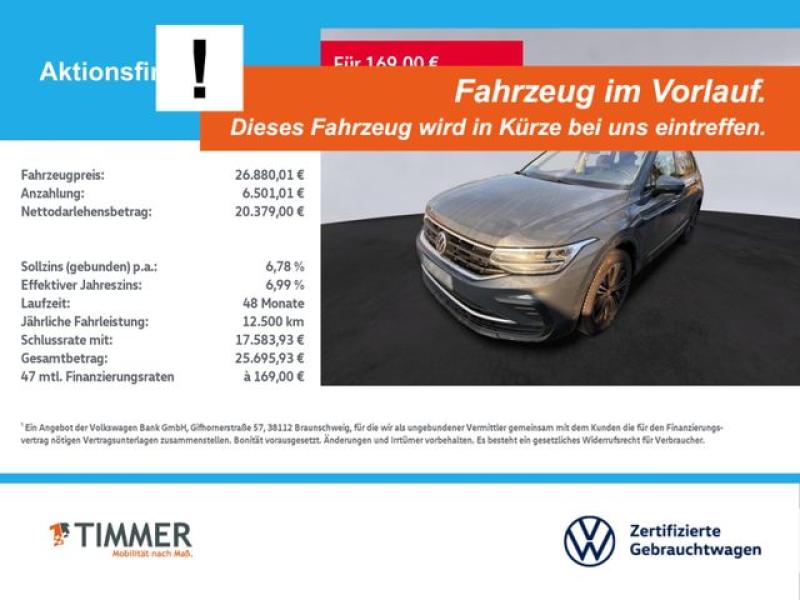 VW  Tiguan 2.0 TDI DSG ACTIVE +AHK +LED +ACC +RKAM +, Delfingrau Metallic