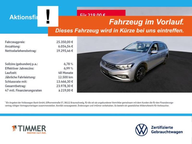 VW  Passat Variant 2.0 TDI CONCEPT +LED +RKAM +STHZG, Pyritsilber Metallic