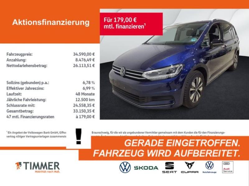 VW  Touran 2.0 TDI DSG GOAL +7-SITZE +AHK +IQ.LIGHT, Atlantik Blue Metallic