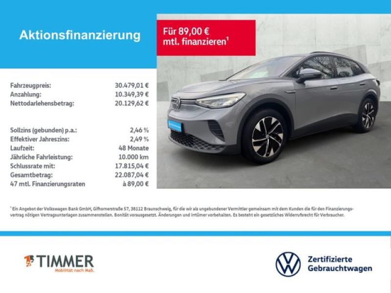 VW  ID.4 PRO PERF. 82 kWh +AHK +LED +WÄPU *ACC +LM +, Mondsteingrau
