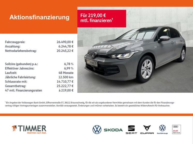 VW  Golf Life 1.5 TSI *ALLSEASON*AIR CARE*ASSIST-PAK, Mondsteingrau