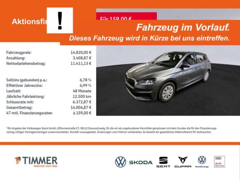 SKODA  Fabia 1.0 +LED +APP-CONN +SHZ +DAB +ALLWETTER +, Graphite Grau Metallic