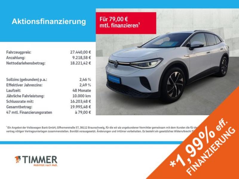 VW  ID.4 PRO PERF. 82 kWh +WÄPU +IQ.LIGHT +AHK +360°, Gletscherweiß Metallic