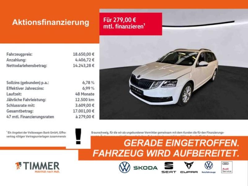SKODA  Octavia Combi 2.0 TDI DSG TOUR +AHK +LED +ACC +N, Candy-Weiß