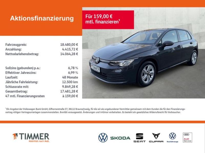 VW  Golf VIII 1.5 TSI LIFE *LED *VIRTUAL *NAVI *SHZ, Uranograu