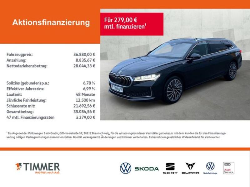SKODA  Superb Combi 2.0 TDI DSG L&K *AHK *CANTON *MATRI, Ebony Schwarz Metallic