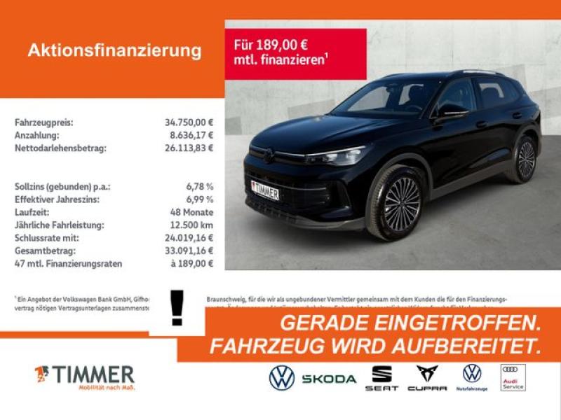 VW  Tiguan 1.5 eTSI DSG GOAL +AHK +IQ.LIGHT +ACC +36, Grenadillschwarz Metallic