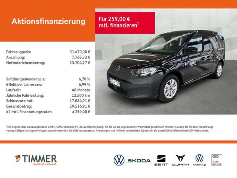 VW  Caddy KOMBI 2.0 TDI*Schiebetür beidseitig*Tempom, Deep Black Perleffekt