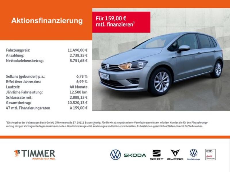 VW  Golf Sportsvan VII 1.4 TSI Lounge 92KW (125PS) 6, Silber