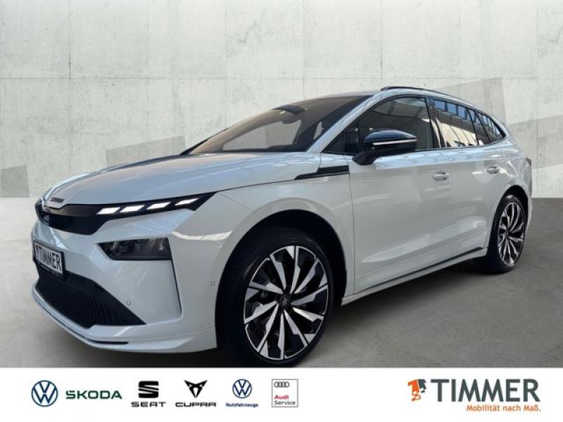 SKODA  Enyaq 85 Sportline *MAXX*AHK*PANO*TRANSPORT*, Moon-Weiss Metallic