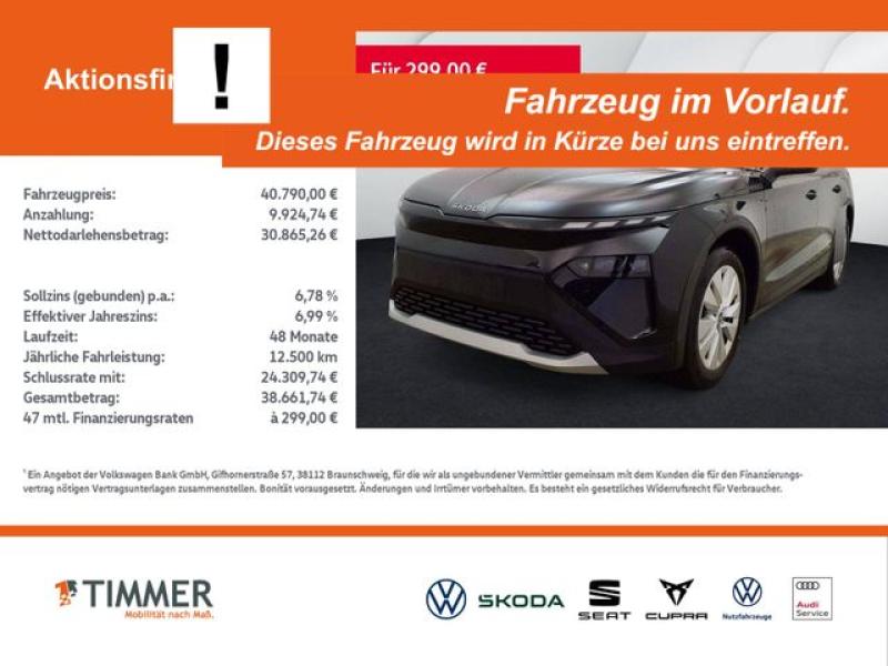 SKODA  Elroq 85 LOFT +WÄPU +AHK +19" +CARPLAY +MATRIX +, Black Magic Perleffekt