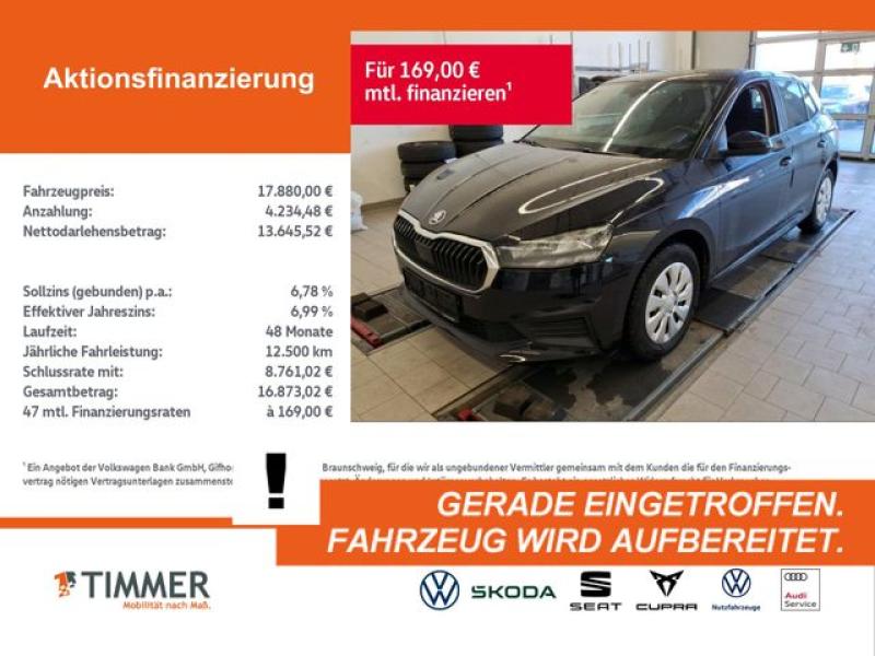 SKODA  Fabia 1.0 TSI DSG +LED +APP-CONN +SHZ +DAB +, Black Magic Perleffekt