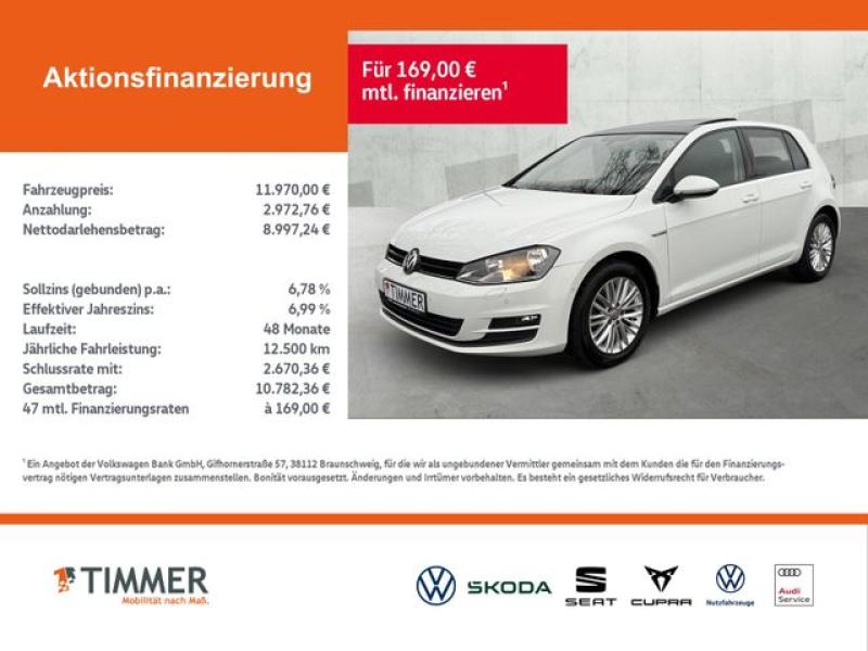 VW  Golf VII 1.4 TSI Cup BMT Navi Kamera Pano SHZ, Pure White