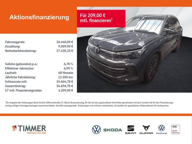 VW  Tiguan 2.0 TDI DSG GOAL +AHK +360° +ACC +VIRTUAL, Delfingrau Metallic