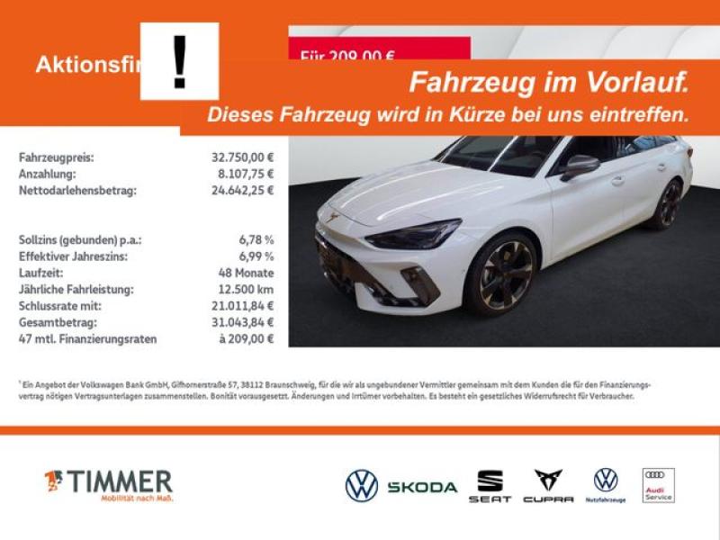 CUPRA  Leon Sportstourer 2.0 TDI DSG +AHK +LED +ACC +RK, Glacial Weiß Metallic