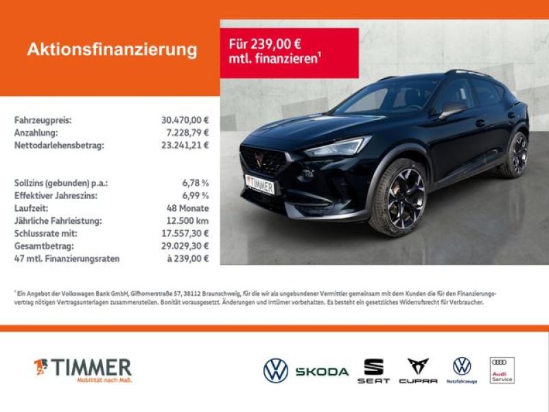 CUPRA  Formentor 2.0 TDI DSG 4DRIVE +LED +ACC +RKAM +NA, Midnight Schwarz Metallic