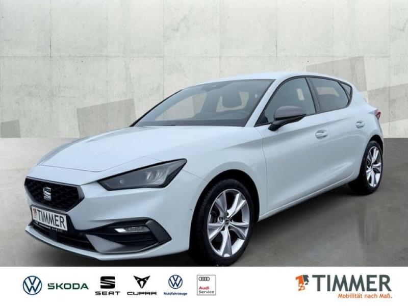 SEAT  Leon FR 1.5 eTSI DSG +RKAM +CARPLAY +LED +SHZ +, Glacial Weiß Metallic