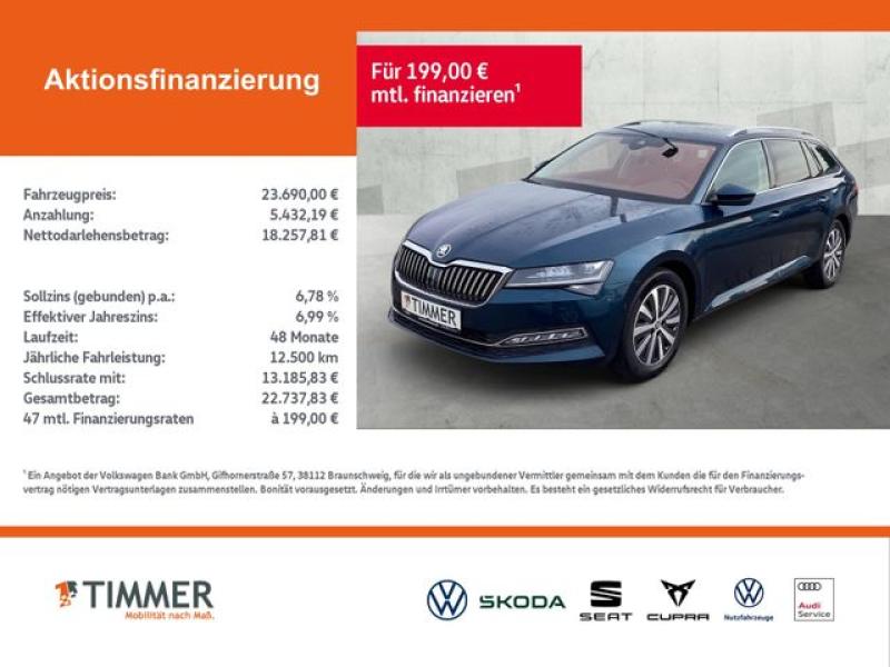 SKODA  Superb Combi 2,0 TDI DSG Style Columbus*360°KAM*, Lava-Blau met.
