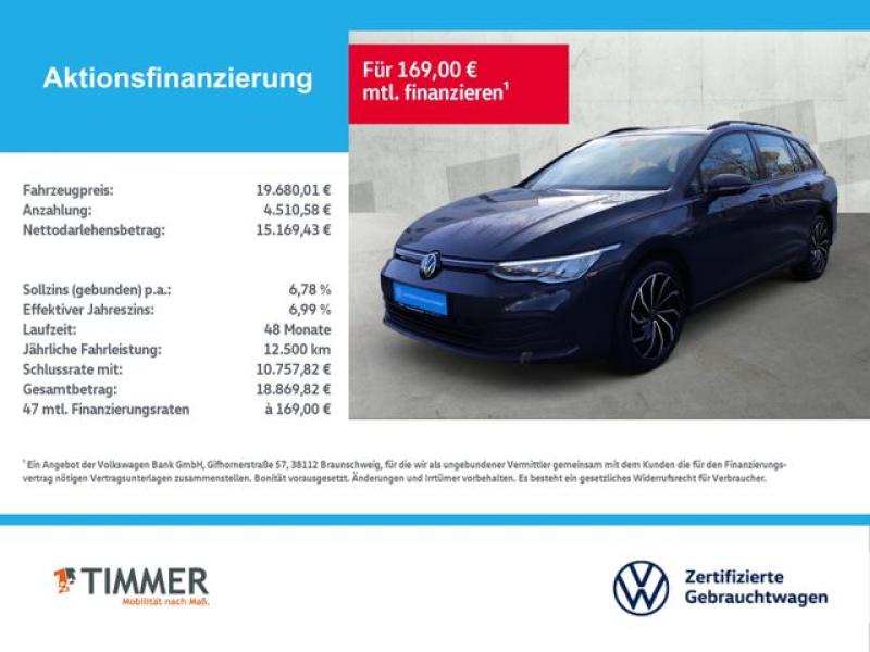 VW  Golf VIII Variant 2.0 TDI LIFE *AHK *LED *ACC *V, Uranograu