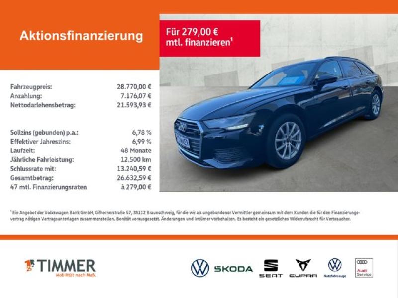 AUDI A6 Avant 40 TDI Basis +LED+EHK+SHZ+-CONNECT+, Mythosschwarz Metallic