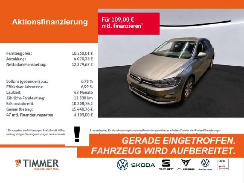 VW  Polo 1.0 TSI DSG HIGHLINE +SHZ +DAB+ +ALU +APP-C, Limestone Grey Metallic